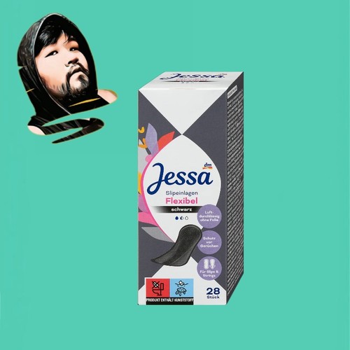 德国直邮【全场满300包邮】Jessa灵活黑色护垫28片