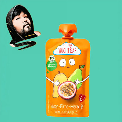 德国直邮满300包邮fruchtbar福乐蓓6个月+有机芒果百香果梨果泥