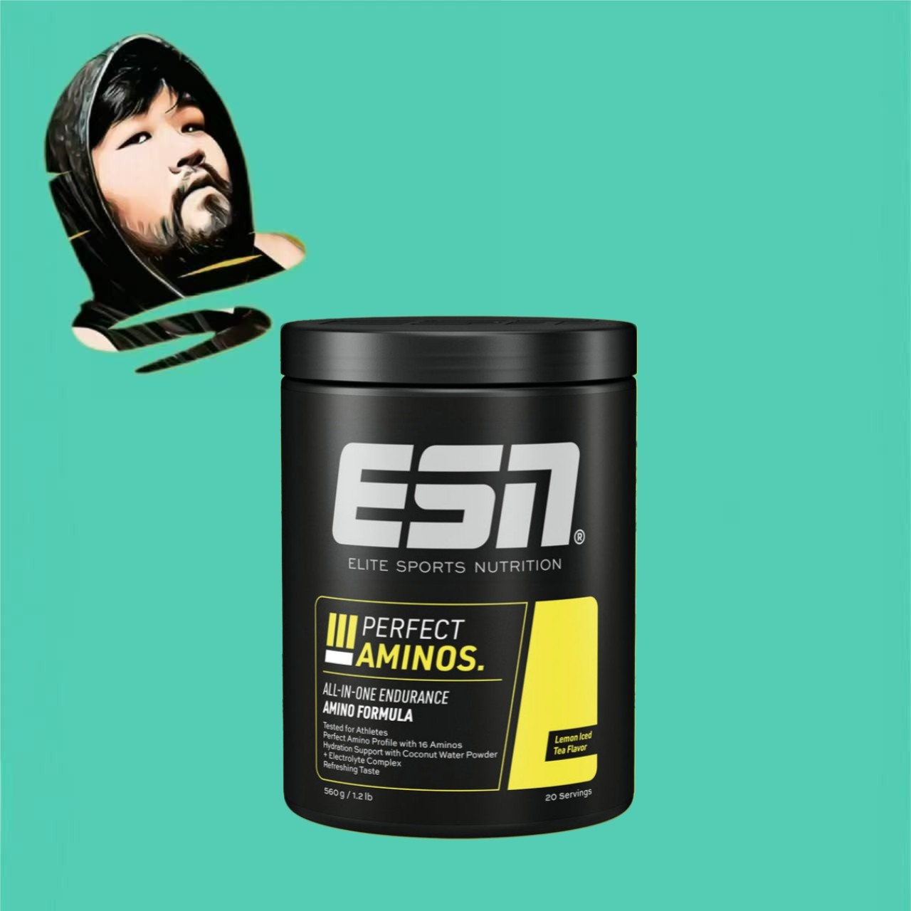 德国直邮【全场满300包邮】ESNEAAs复合氨基酸柠檬冰茶味560g