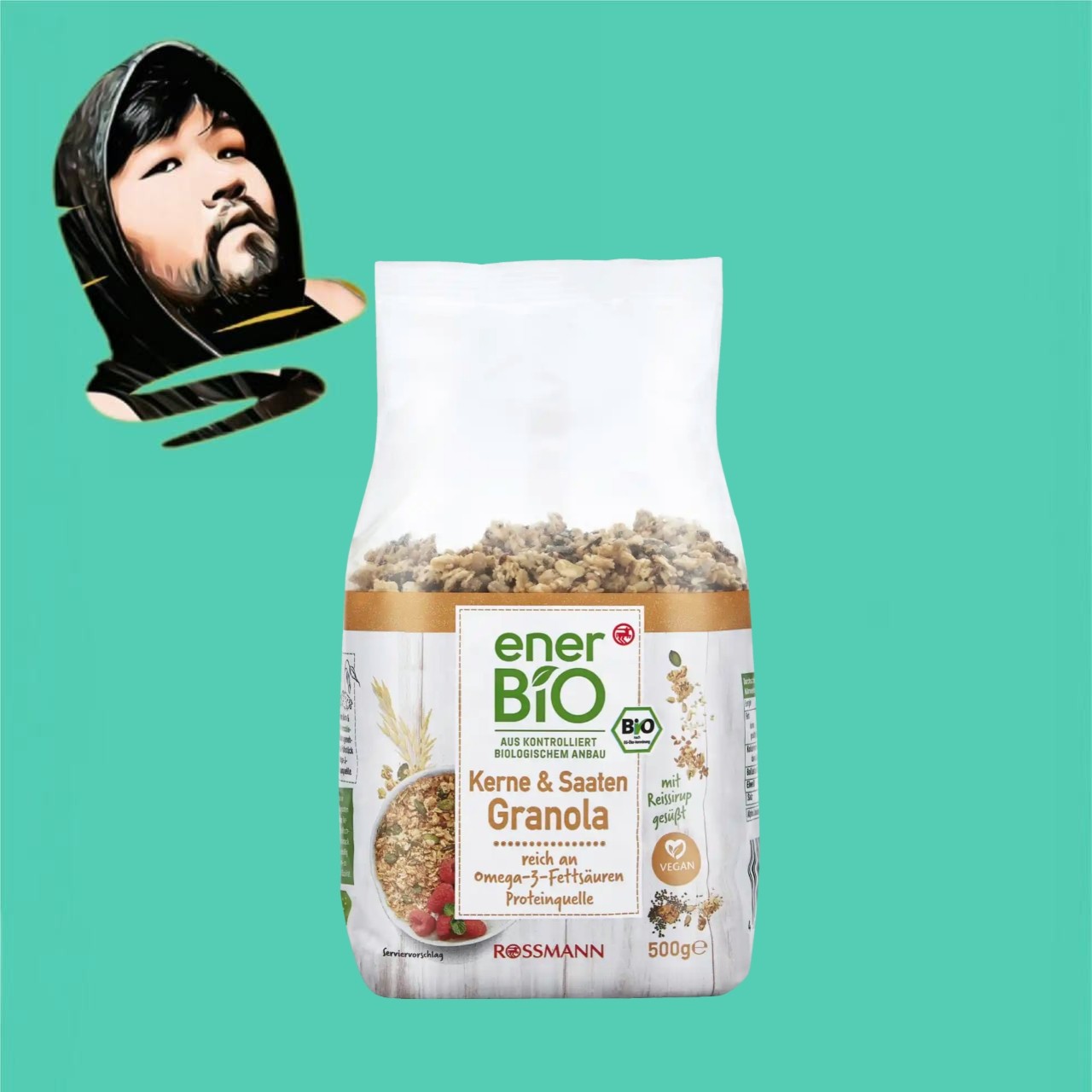 德国直邮【全场满300包邮】ener bio有机坚果谷物麦片500g