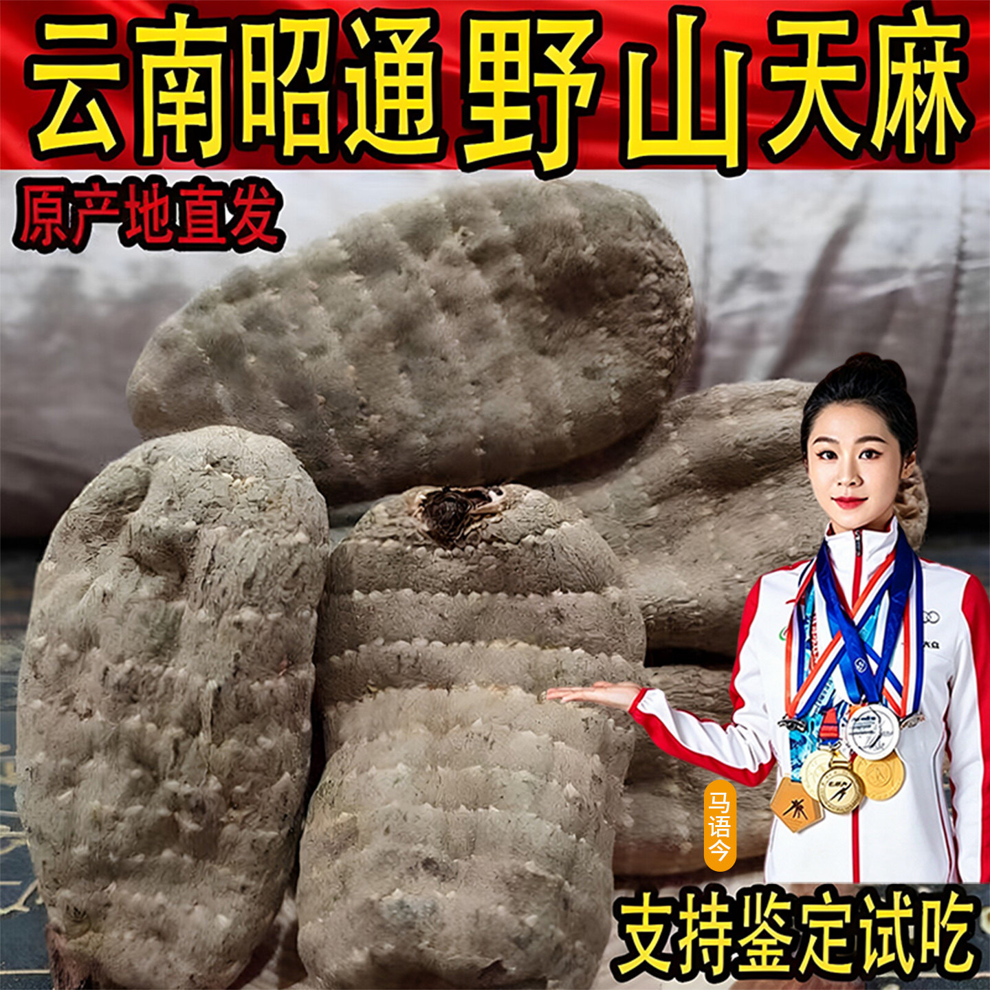 正宗乌天麻特级500g云南昭通小草坝天麻无硫干货煲汤中药材治头疼