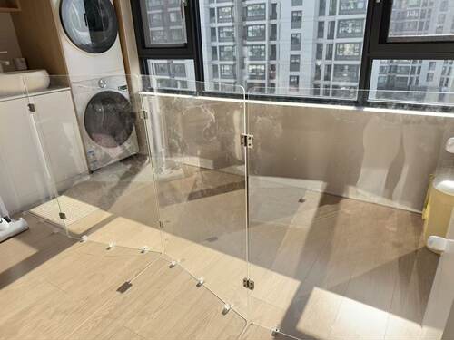 亚克力防猫隔断门防猫折叠门隔离门防猫阳台门挡猫隔离门折叠围栏