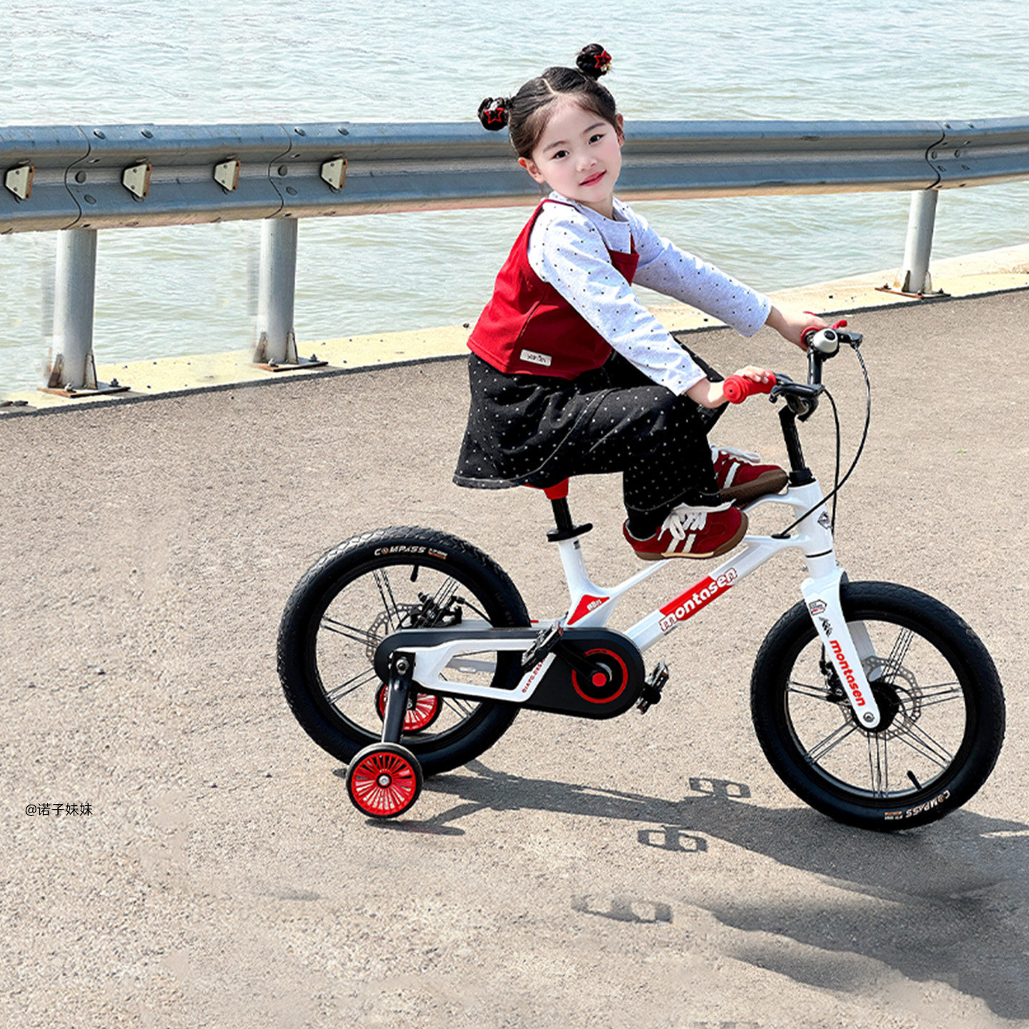 萌大圣MB07儿童自行车3-9岁女孩男孩女童轻便镁合金单车可滑可骑