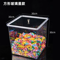 Коробка уплотнения 30*30*30+стеклянная крышка