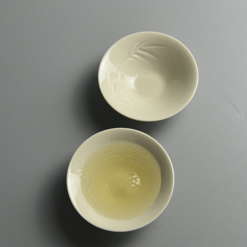 煮雪定瓷松风款茶盏宫廷风限量版