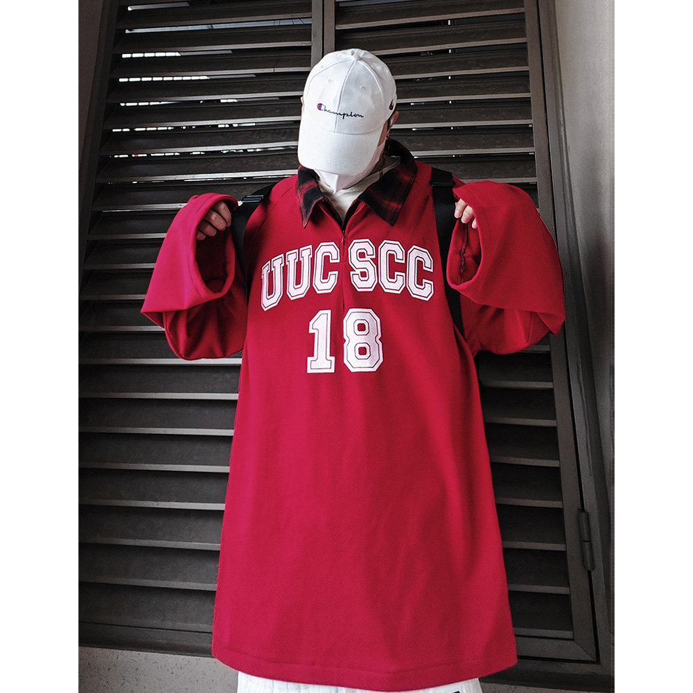 美式cleanfit印花圆领卫衣