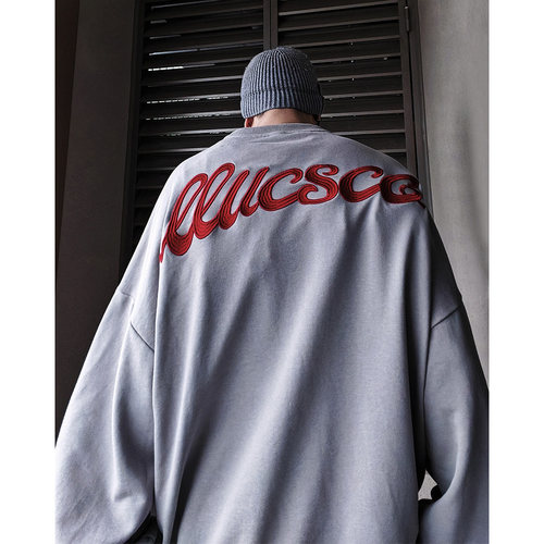 嘻哈美式基础打底衫长袖