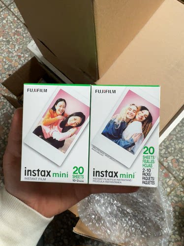 富士拍立得相纸mini7+/7C/7S/mini8/9/11/12/90白边卡通3寸相片纸