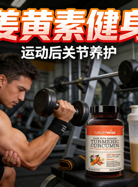 姜黄素健身胶囊美国进口抗关节护肌肉炎保健品turmeric curcumin