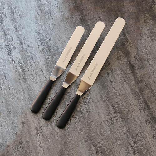 三能蛋糕奶油裱花抹刀SN4866弯折刮平刀8寸10寸12寸弯型4871 4872