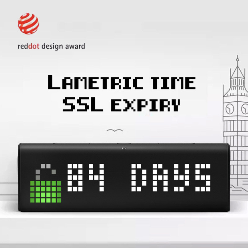 德国红点设计奖美国lametric智能闹钟led像素时钟app智控订阅广播