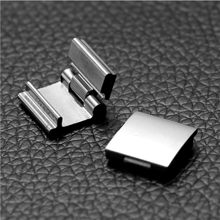 接口平直手表表带按扣不锈钢实心表扣珠宝扣厚实配件金属锁扣