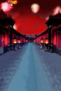 bjd可儿娃用拍照摄影背景布粘土布景手工娃娃红色节日场景布y1416