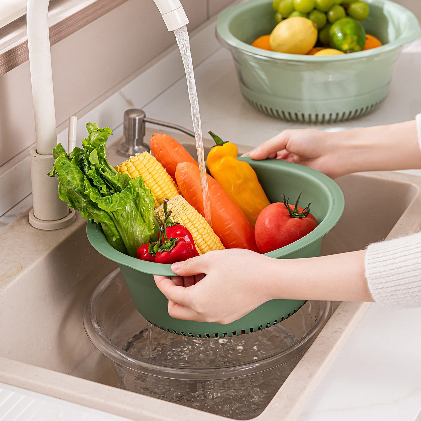 收纳筐果盘家用客厅大