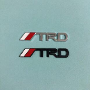 适用丰田TRD侧标贴 个性 金属车贴3D立体车尾装 饰贴标小号 汽车改装