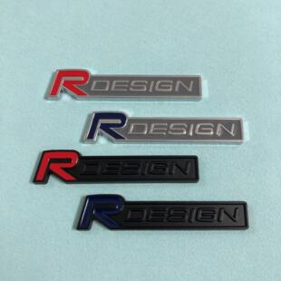 RDESIGN车贴适用于沃尔沃XC60S60V60叶子板金属装饰贴 改装尾标贴