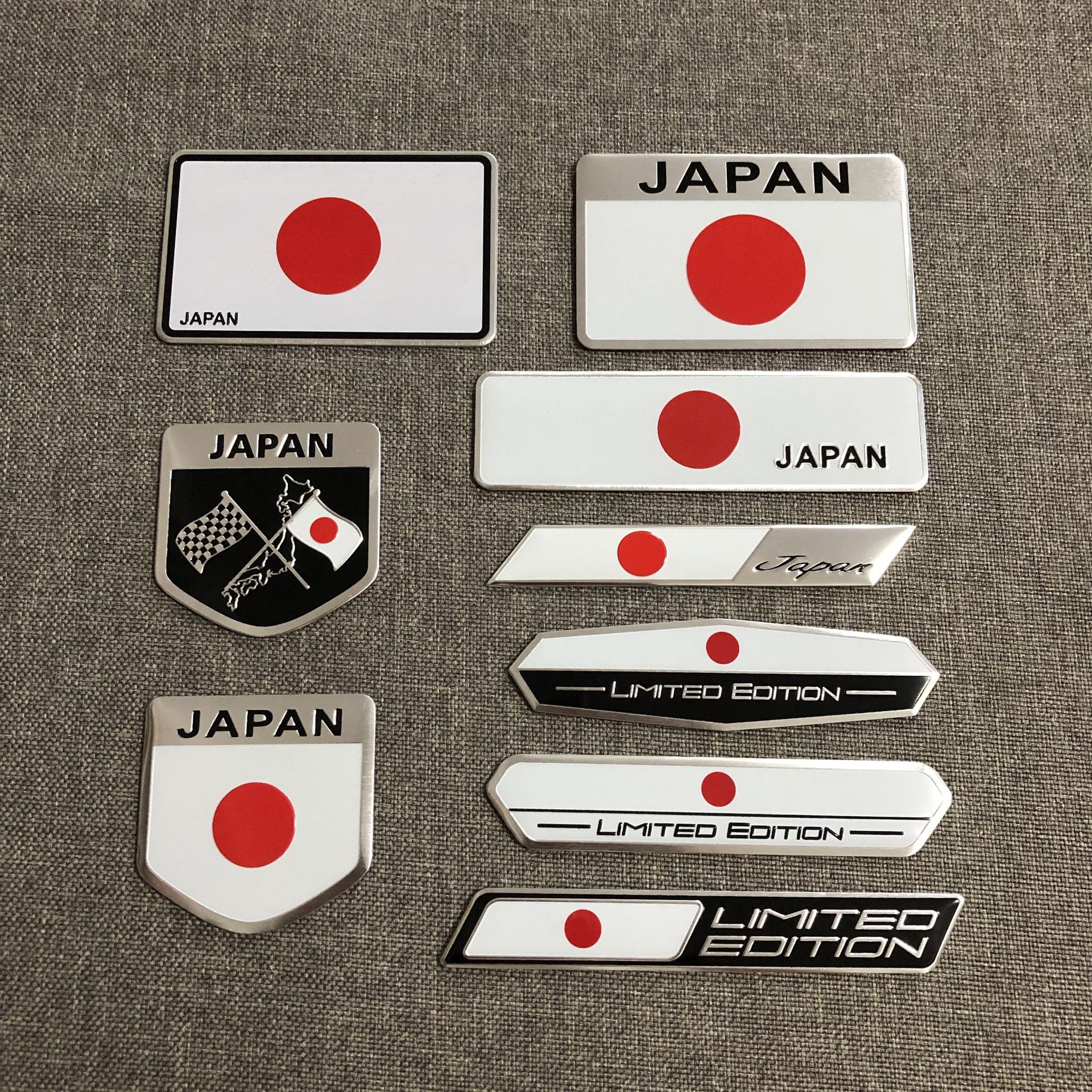 日本国旗限量版铝贴车贴