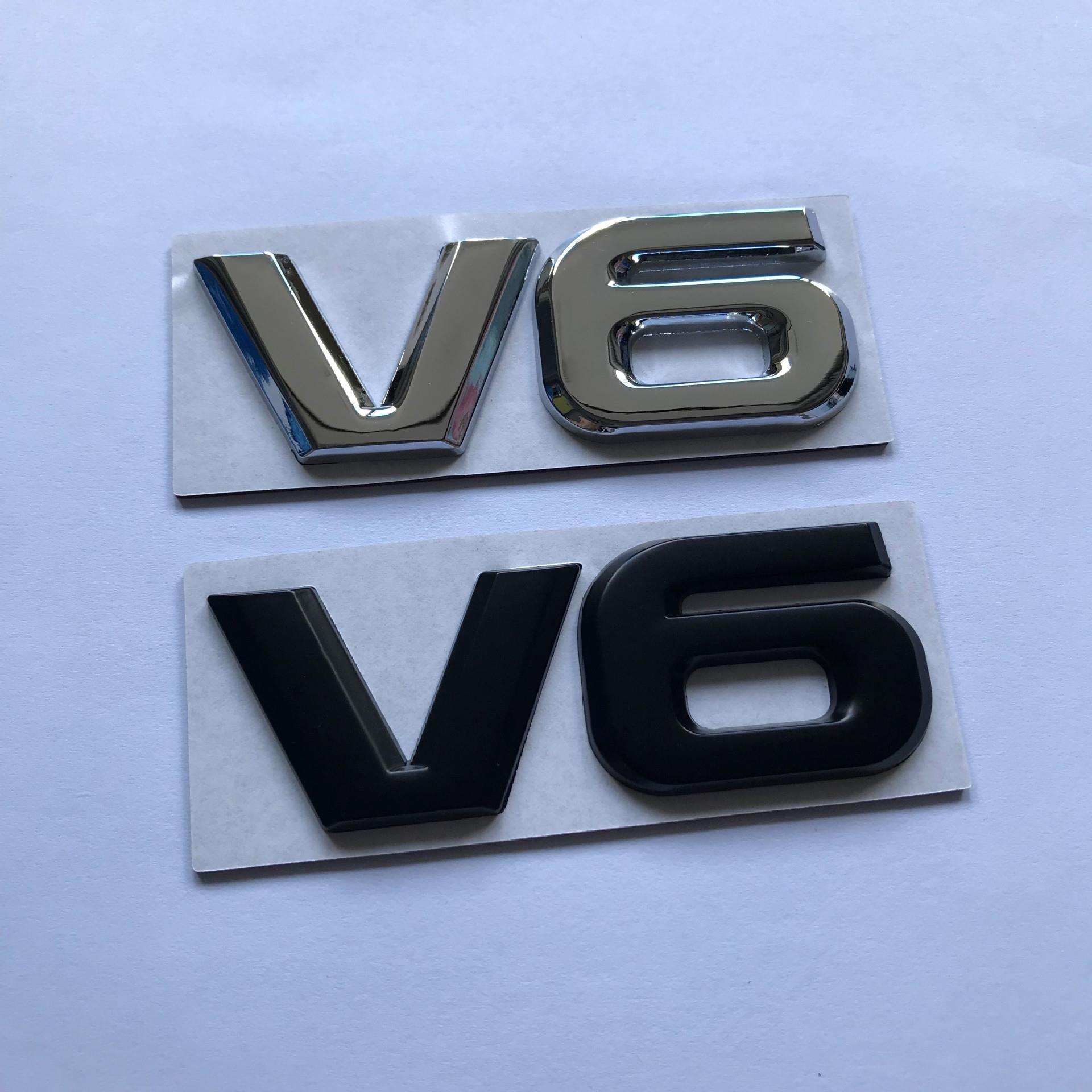 汽车改装金属贴标分体V6V8