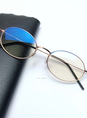 女款纯钛5.5gTT系列5503超轻眼镜框架无螺丝老钱风近视防蓝光