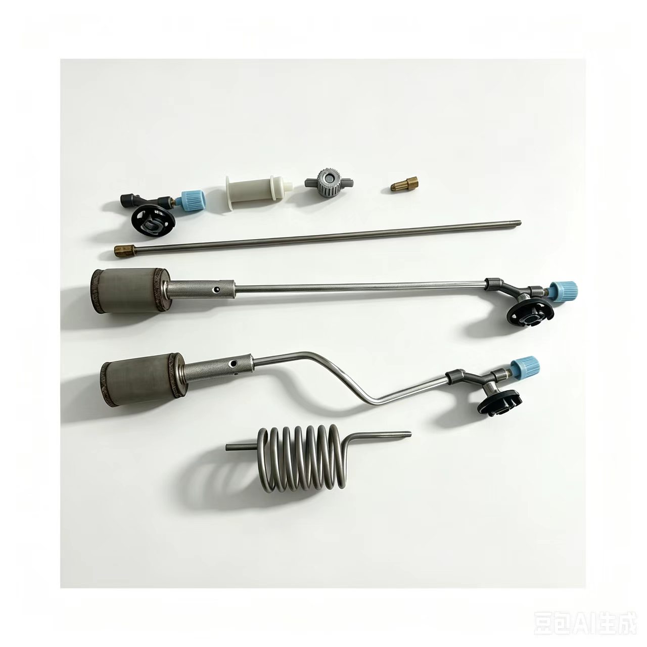 手动电动烟雾机适用配件园艺工具烟雾机配件加热圈喷头整体主管道 - 实物图