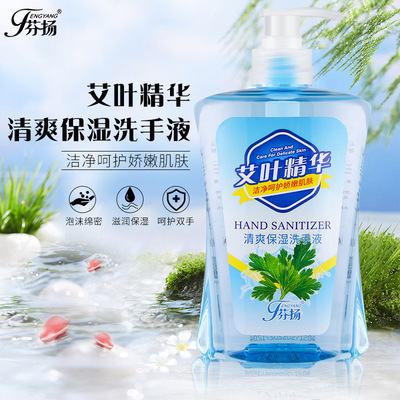 改善干燥去污垢清爽保湿洗手液480ml艾叶芦荟柠檬精华手部清洁