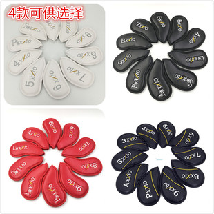 高尔夫铁杆套新品球杆套golf杆头套新款刺绣高档杆头帽套套装