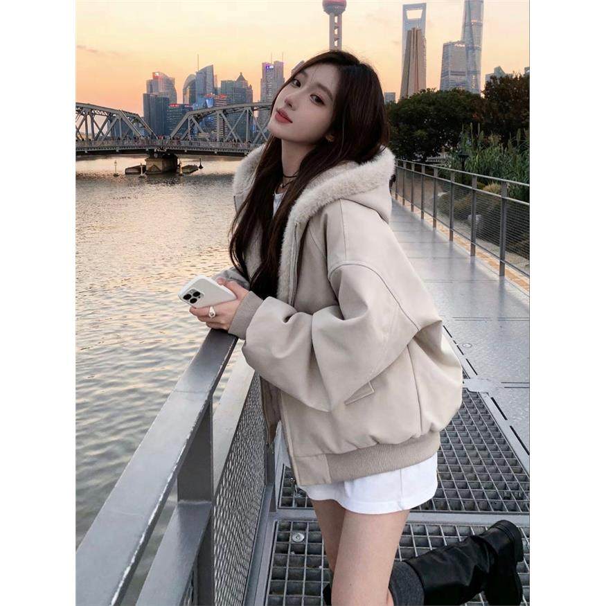 羊羔毛绒厚外套棉服女款2025新款冬季连帽小个子短款保暖情侣棉袄,女装/女士精品,棉衣/棉服,淘宝优惠券,粉丝福利购,淘宝优惠卷