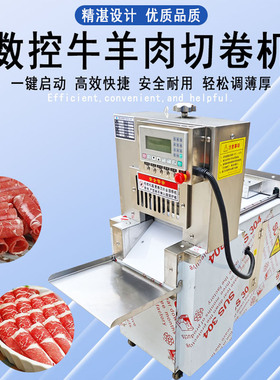 数控冻肉切片机刨肉机肥牛切卷机