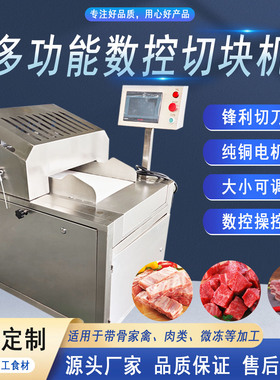 伟宇拓全自动数控冻肉排骨切块机