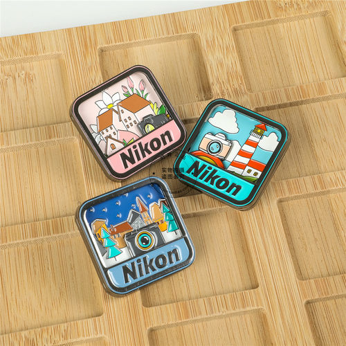 尼康NIKKOR徽章盲盒相机金属徽章胸针摄影师配饰周边包包饰品礼物