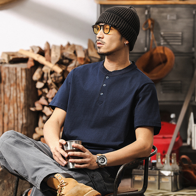 美式复古男士polo衫短袖男夏季潮流250g重磅T恤男宽松休闲上衣男