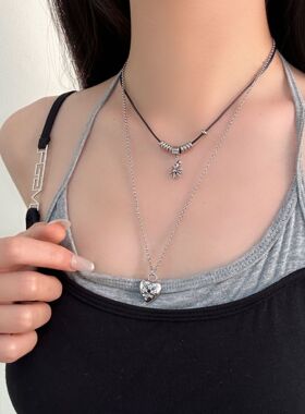 奶斯饰品合金韩系简约爱心项链
