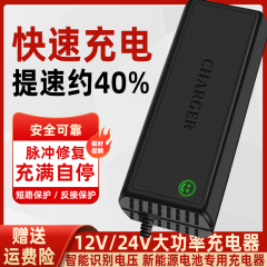 锂电池充电器12V20A房车24V叉车三元铁锂电瓶12.6V14.6V29.4V专用