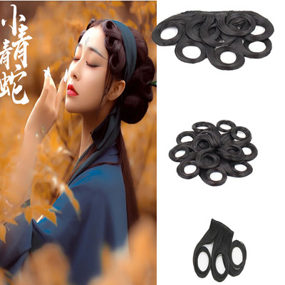 汉服头饰小青同款鬓角刘海假发