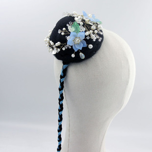 胶州秧歌古典舞蹈钱鼓舞澜水见月圆头饰艺考民间舞伞舞扇子舞发饰