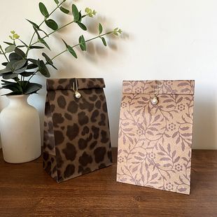 复古牛皮纸袋创意礼品盒护手霜护肤试用装包装袋商务礼品盒免折叠