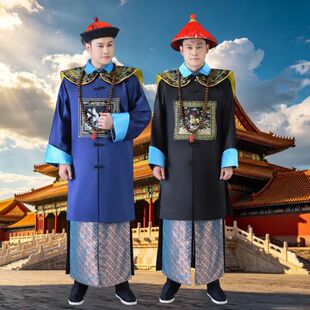 古装清朝官服朝珠一品大臣服装古代官服侍卫服装僵尸服演出服民族
