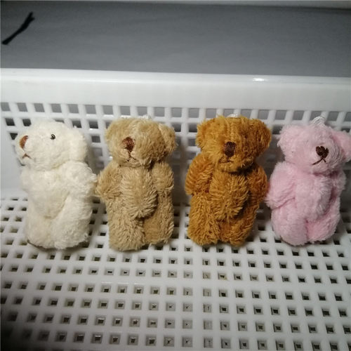 毛绒玩具迷你关节小号熊熊diy