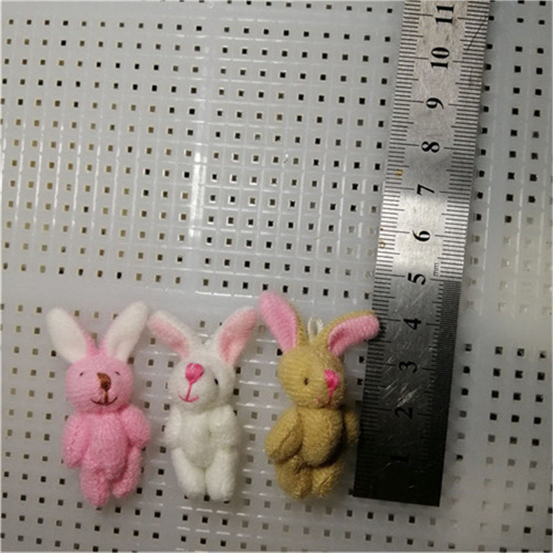 毛绒玩具小白兔子布偶礼物挂件装饰品毛衣鞋帽子发饰配件手工DIY