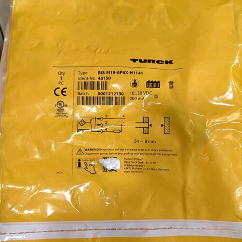 溢价-TURCK图尔克46150接近开关BI8M18AP6X议价