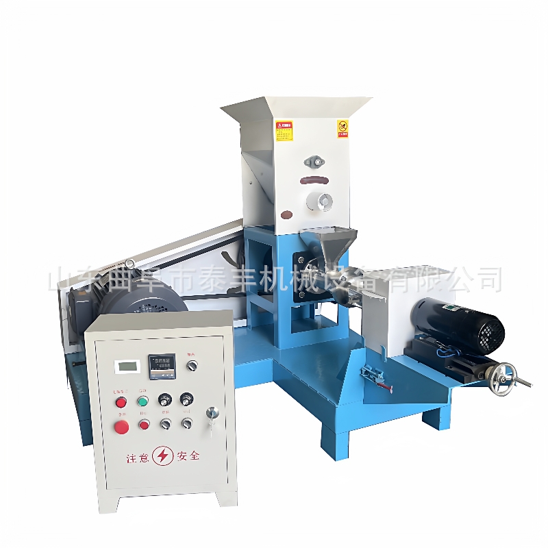 鱼饲料膨化机全套鸟食水产漂浮饵料制作颗粒机小型猫粮狗粮机器