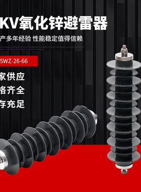 20kV户外氧化锌避雷器HY5WZ-26/66高性能24kv高压电站型防雷HY5WS