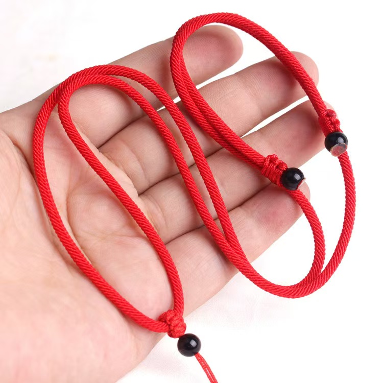 吊坠项链挂绳玉石编绳红绳子