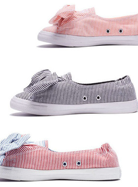 甜萌少女心~匡威夏季女子低帮蝴蝶结帆布鞋560672 560673 560674