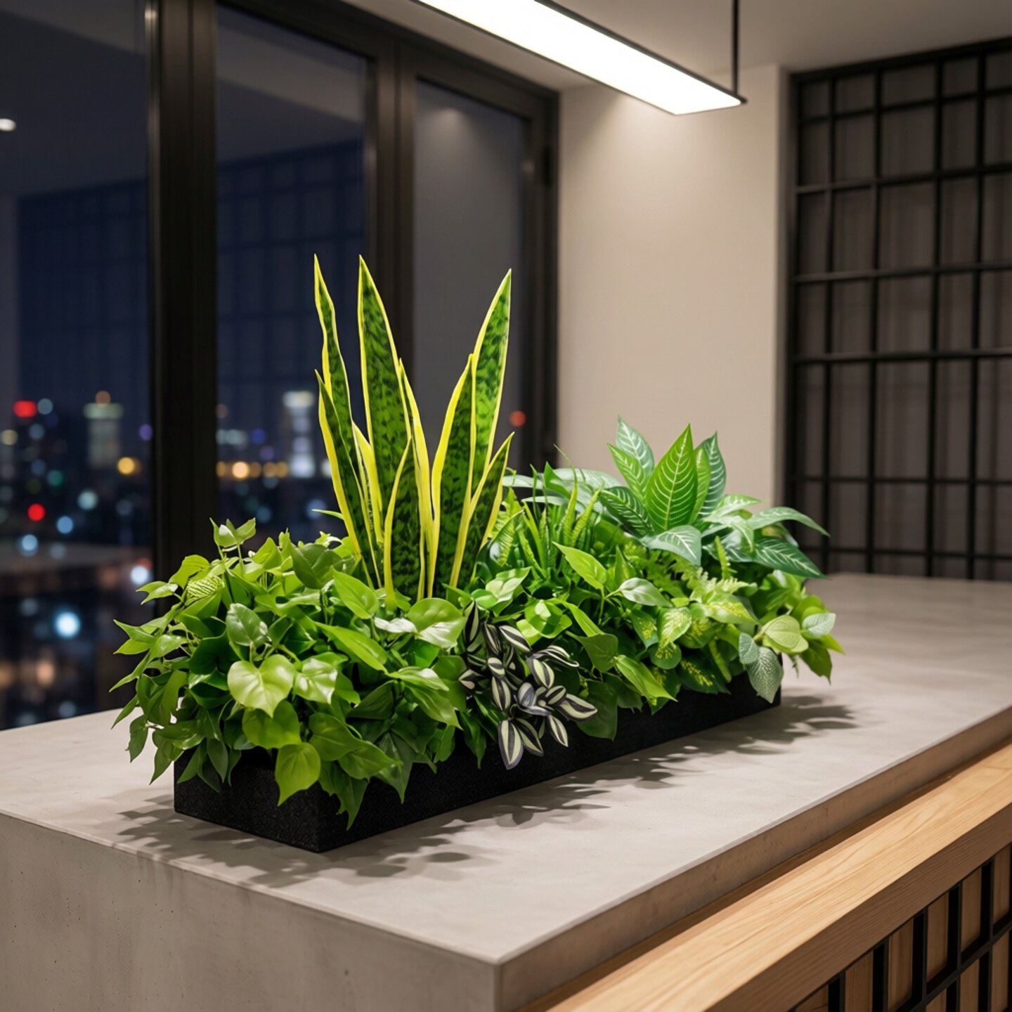 户外假花仿真花摆设仿真绿植造景阳台假植物绿萝盆栽室内装饰摆件