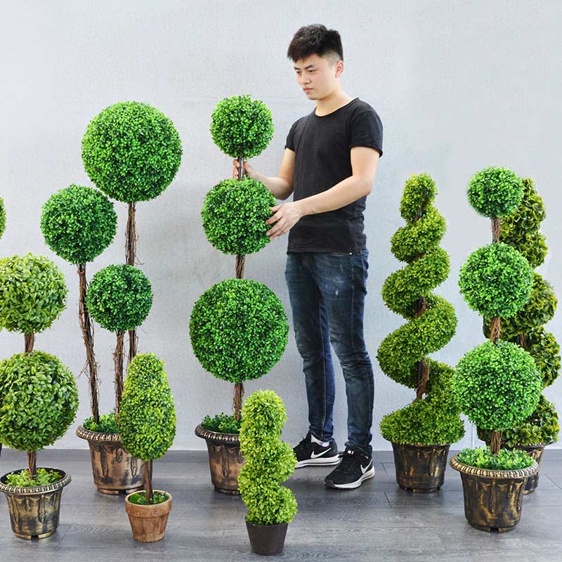 仿真植物塑料草球加密大盆景田园