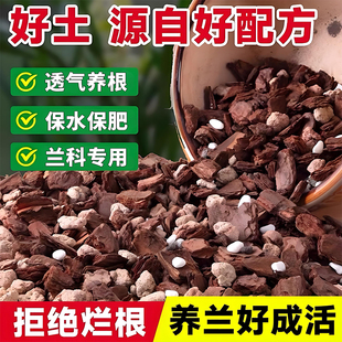 兰花苗兰科花卉通用营养土 透气花盆 石斛兰蝴蝶兰植物营养液肥料