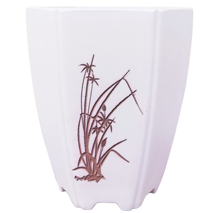 刘阁兰花仿陶瓷兰花专用盆坚固耐用适合中矮种春兰建兰百搭花盆