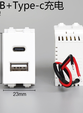 128型 typec充电模块 Type-c快充 USB充电模块5V2400毫安接220V