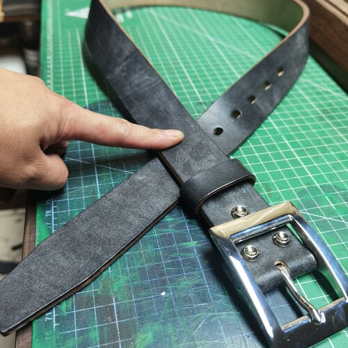 6毫米英国JF马缰皮带男士腰带百搭休闲裤腰带加厚无夹心手工皮带